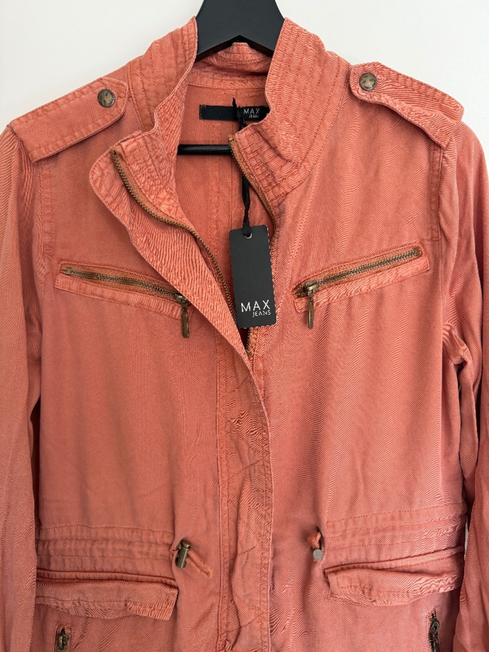 NWT Max Jeans Utility Jacket, S, in Toast